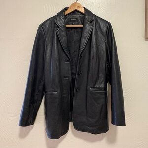 Colebrook Black Leather Jacket